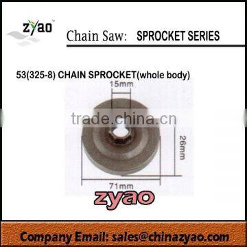 53cc(325-8) chain saw clutch drum sprocket, 53chain sprocket, spare parts for 52cc gasoline chain saw