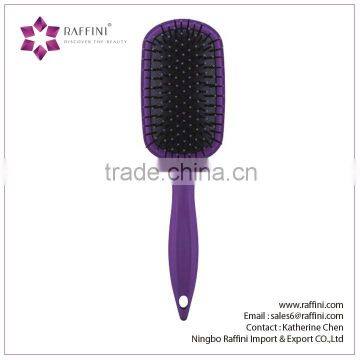 Raffini New Patterned Direct sales Plastic rubber coating Paddle hair brush