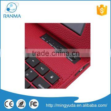 High Quality Bluetooth Wireless Keyboard Stand Leather Case For Ipad234