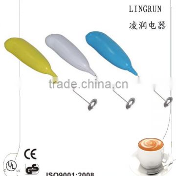 battery operate automatic milk frother good quality electric milk mixer hand coffee mixer