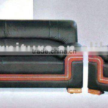 leather reception sofa