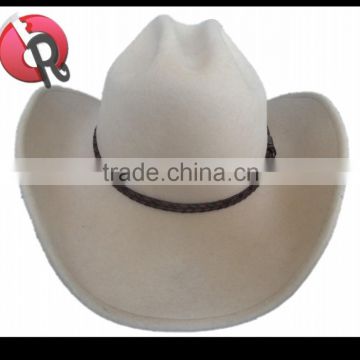 100% wool wide brim cavalry cowboy hat