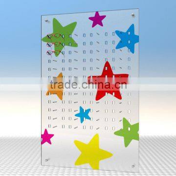 acrylic eyeglass display-wall mount-kids panel