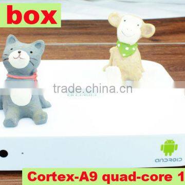 Cortex-A9 quad-core mini pc android tv box with Android 4.2