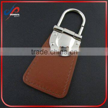 New Fashion Custom Embossed Leather Keychain