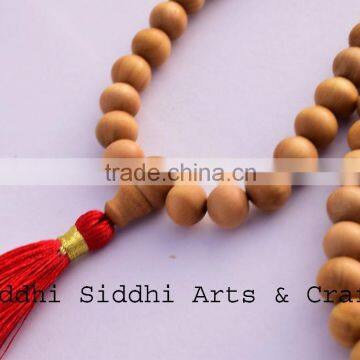 sandal wood japamala 108 beads/sandalwood beads/rosary beads