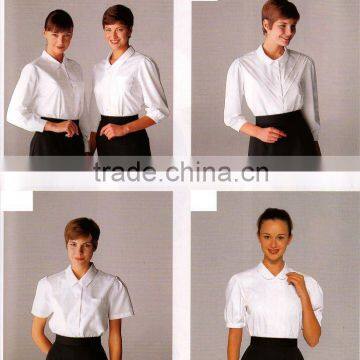 HOT selled 65%cotton office staff shirt uniform