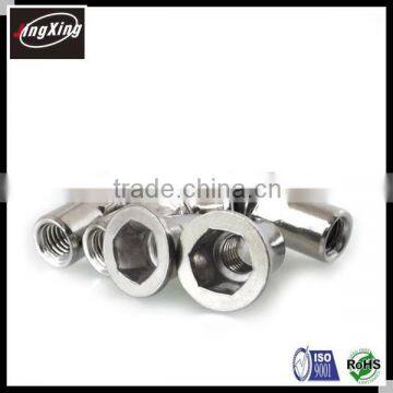 M3-M12 Open End Semi-Hexagonal Body Flat Head Hexagon Rivet Nuts photo-2