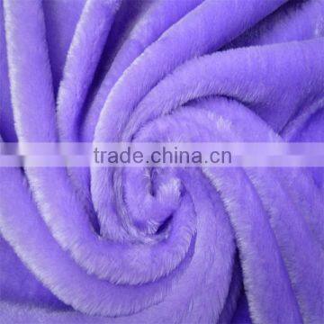 100% polyester warp knitting customized plush fabric for lining for home textile