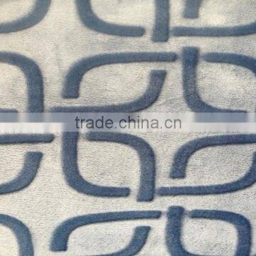 China Factory Manufucture Carving Flannel Fleece Fabric Flannel Blanket photo-2
