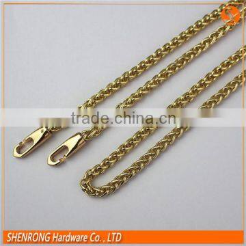 Dubai new gold chain design metal material for bag and purse