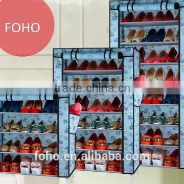 China Manufacture Portable Folding Kids Storage Storage Shelves Pink Color Shoe Rack photo-3
