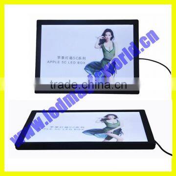 Cheap price paper advertising plastic led backlit panel