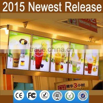 2015 New Innovative Restaurant Menu Led Light Box