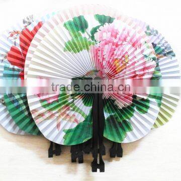 jy5003Low Price High Quality Perfect Gift Printed Folding Paper Hand Fan,Classic folded paper fan ,Children's small folding fan