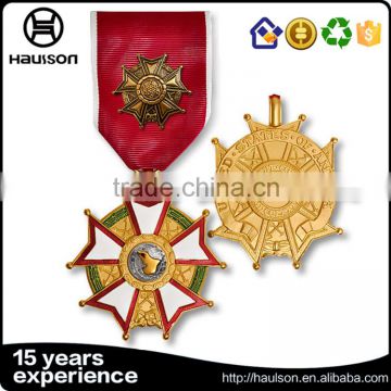 The ww2 german military vietnam commemorate souvenir memorial old high end antique matte gold pin style reward medal