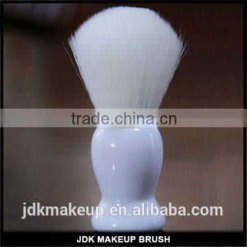 JDK New White Plastic Handle Synthetic Shaving Brush