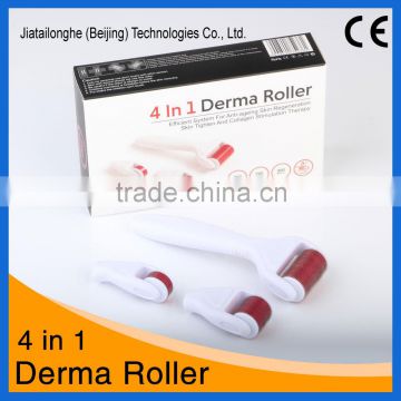 2015 newest cosmetic derma roller skin care wrinkle removal dermaroller 4 in 1