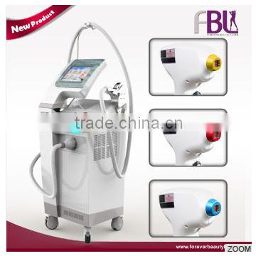 Newest technology 755nm/808nm/1064nm wavelength 3 in1 combined diode laser hair removal machine