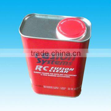 1L Rubber cleaner empty tin cans