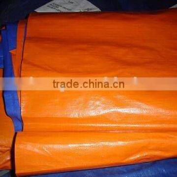 orange/blue pe tarpaulin ( for irak)