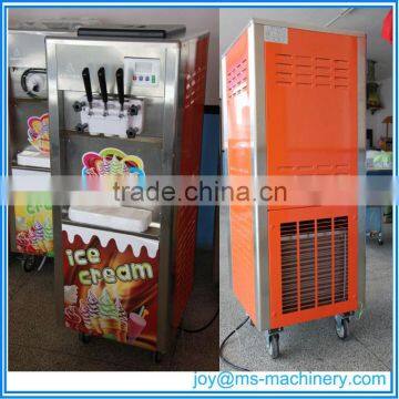 BQ-333 Soft ice cream machine with precooling system of R404a refrigerant