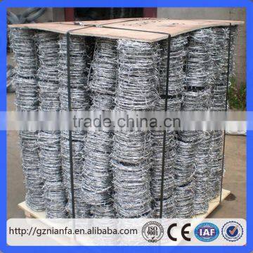 Electro Galvanized Barbed Wire in rolls(Guangzhou Factory)