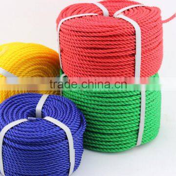 double twisted 10mm diameter pe rope in varous color