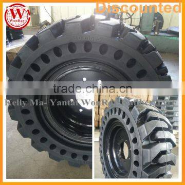 WonRay brand bobcat skid steer 30x10-16 10-16.5 solid tires with rim assembly