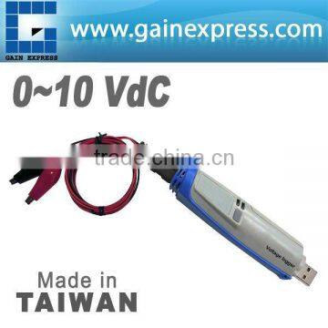 USB 0~10VdC Voltage datalogger with 16K memory without LCD display Made in Taiwan