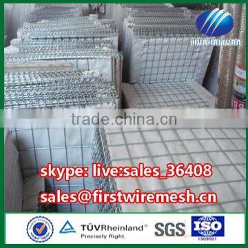 Military sand filled barrier Hesco container welded gabion box Hesco defense wall price for sale