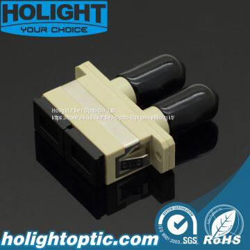 Гибридный адаптер SC Female на ST Female бежевого цвета photo-2