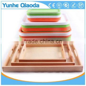 Custom Kindergarten Montessori Teaching Aids Wooden Serving Tray photo-2