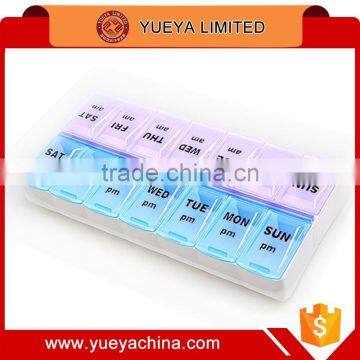 14 cells double rows medicine box case