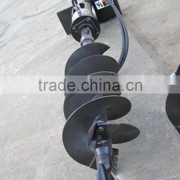 backhoe loader auger attachment