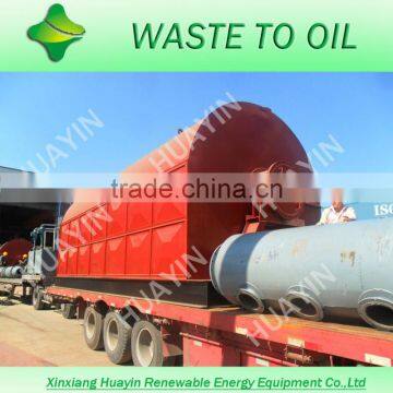 Aquiring CE certification 8 ton Q345R Waste rubber pyrolysis machine