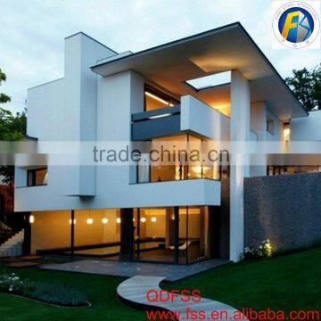 Low price light weight prafab house steel structure villa