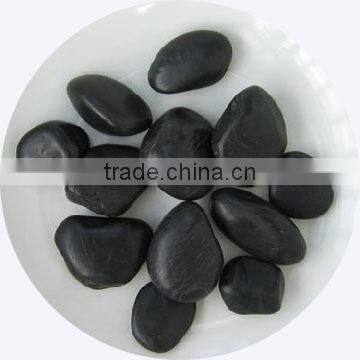 Black Polished Gravel Pebble Stone photo-4