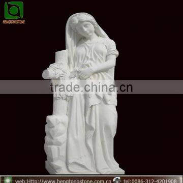 Angel Cheap Upright Headstone With Tree
