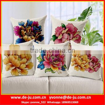 Golden Peony Turkish Cushion Covers