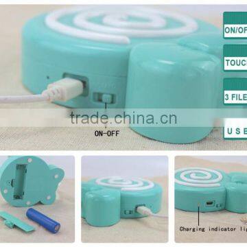 Cute Lollypop Shape Table Lamp With Touch Sensor, USD Charge LED Night Light For Study photo-6