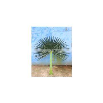 SJ0701205 High quality fan plam leave/Chinese plastic palm fan tree leaf