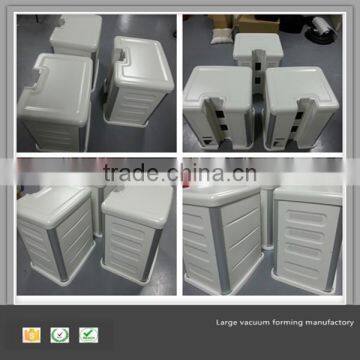 Vacuum forming plastic bin insert