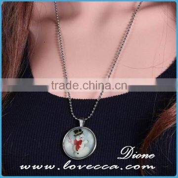 Christmas Jewelry Necklace Snowman Necklace Pendant Jewelry photo-3