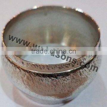 Brass Napkin Ring With silver plating | Wooden Napkin Rings