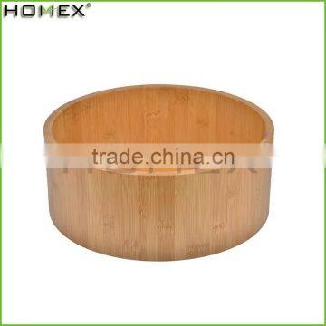 China Cheap Bamboo Salad Bowl With Serving Hands/Homex_Factory