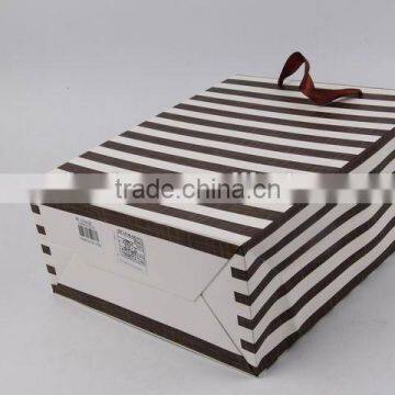 Foldable Gift Bag With Stripe Pattern/ Shopping Paper Bag photo-2