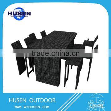 Outdoor Rattan Bar Table And Chair For Sale