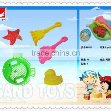 factory supply eco-freindly plastic 5pcs lovely beach toys set