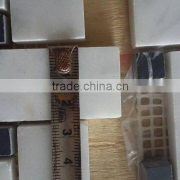 Basketweave Mosaic Tiles Bianco Carrara Mosaic Tile Carrara Marble Mosaic photo-2
